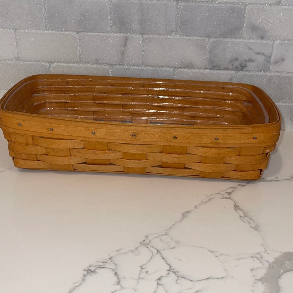 1996 Longaberger Bread Basket with Liner.